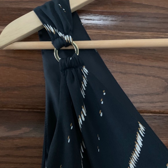 H&M Patterned navy blue maxi dress - Picture 3 of 5